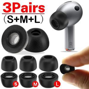Samsung Galaxy Buds 3 Pro 이어팁용 1/3쌍 메모리 폼 소음 귀마개 미끄럼 방지 액세서리
