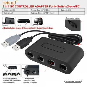 GameCube GC 컨트롤러 용 4 포트 게임 변환기 Nintend Switch NGC/Wii u/PC Star Fighting 지원 Dropshippi
