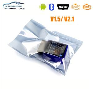 자동차 진단 스캐너 코드 리더 스캔 도구, ELM327 V1.5 블루투스 블루 HH OBD Advanced V2.1 ELM 327