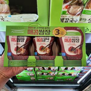 [호호재상점] 트레이더스 풀무원 매콤튜브쌈장 360g x 3입 청양초 편리한 아이스박스+아이스팩 무료