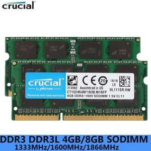 중요한 노트북 RAM SO DIMM DDR3 8GB 4GB 1333MHZ 1066MHz 1600 12800S 204Pin 1.5V 메모리용