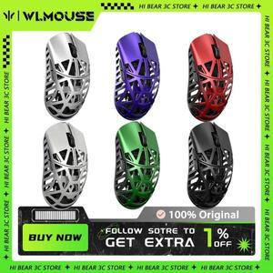 pcx데칼스티커 WLmouse 비스트 X 맥스 무선 마우스, PAW3950HS 센서, 마그네슘 합금, 8K FPS 게이밍 경량