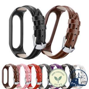 블루투스 무선카팩 차량용 Xiaomi 시계 스트랩에 적합 Mi Band 7 6 5 4 3 가죽 손목 지능형 액세서리