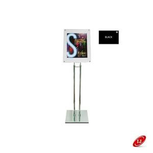 포스터 다보 크롬 스탠드 ADS-47CP A3 가로세로 검정