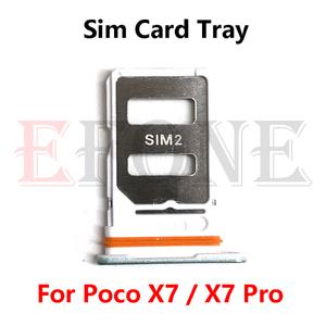 유심 트레이 슬롯 Xiaomi Poco X7 Pro 카드 홀더 어댑터 소켓 수리 부품 10개