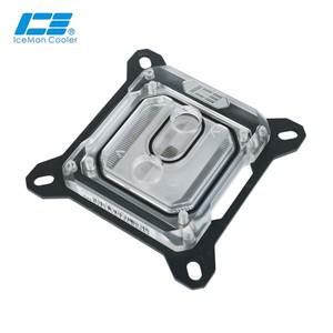 Intel LGA 1851,115X,1200,2011,1700,AMD,AM3,AM4 쿨러,아크릴,ICE-CT3용 IceManCooler CPU 워터 블럭 호환