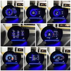 헤드업디스플레이 HUD A501 OBD2 차량용 헤드 업 디스플레이 스마트 물 오일 온도 터보 RPM 게이지 디지털