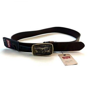 levis 리바이스 Made in Italy 벨트 Men 사이즈s W32- 42 100% Cow 가죽 브라운 Brown [세금포함] [정품] N