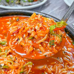속초식 특제 매실양념 한치물회 (한치채 200g+양념육수 340g)