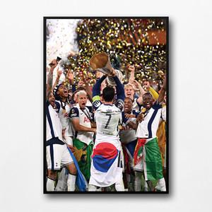 손흥민 우승 포스터 유로파 리그 축구 토트넘 A4 액자