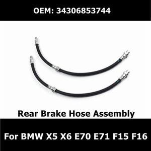 34306853744 2PCS 자동차 액세서리 BMW X5 X6 E70 E71 F15 F16 부품 34306887450 용 리어 브레이크 호스 어