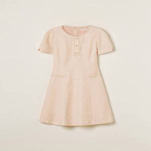ROEM 트위드 반팔 미니 원피스_RMOWF24S11 565530