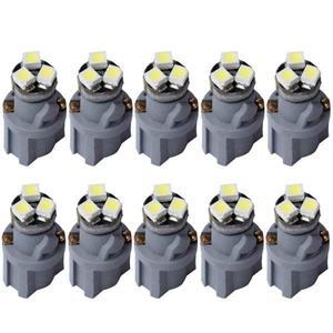 10PCS T6.5 LED 램프 12mm 최대 직경 3SMD 3 자동차 보드 계기판 전구 대시 온난화 표시기 웨지 라이트
