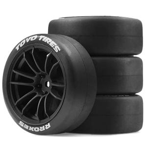 4pcs1/10 RC 드리프트 타이어 플라스틱 바퀴 림 12mm Hex 110 On Road Touring Street Car XV02 XV01 TT01
