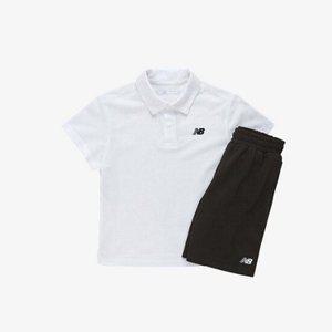 M 뉴발란스키즈트레이닝세트 PQC NK9YF2106U-10 ESSENTIAL_피케 반팔 셋업