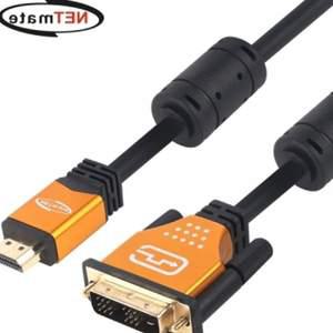 자재 넷메이트 HDMI to DVI Gold Metal 케이블 부품