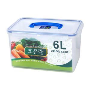 조은락 밀폐용기 투명(6L) 김치통 BN 보관용기 반찬통
