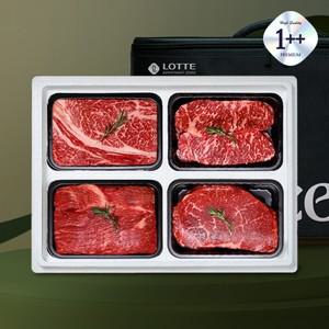 (롯데백화점)한우선물세트 구이정육2호 1++등급 1.6kg (등/채/국/불)