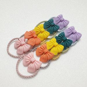 얌뚱이 리본원통 머리끈 헤어 밴드 악세사리 미니 선물 예쁜 고탄력 고무줄 칼라 리본