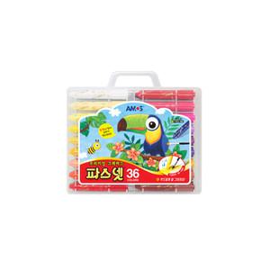 아모스 파스넷 크레파스 36색 미술용품 문구