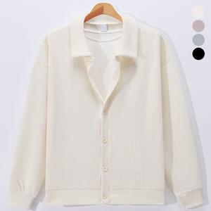 [후앙스]데일리 오버핏 카라넥 버튼 자켓 골지 가디건 BDCD1153