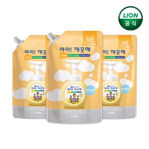 아이깨끗해 핸드워시 600ml 스파우트 리필 x 3개 / 거품형, 손세정제