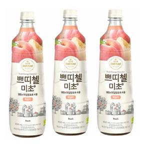 쁘띠첼 미초 복숭아 900mlx3 간편식 맛있는 간식 한국식품