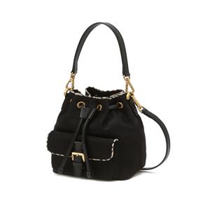 닥스 액세서리 24FW [CRANFORD] 블랙 포켓 포인트 나일론 드로우스트링백 DCBA4F725BK