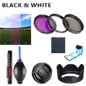 UV FLD CPL 필터 렌즈 후드 캡 청소 펜, 캐논 EOS R100 R50 RF-S 18-45mm, M6 M50 II M10