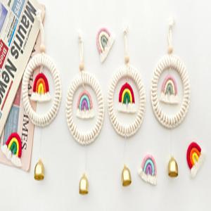 마크라메 무지개도어벨 만들기 무지개현관종 마크라메 diy