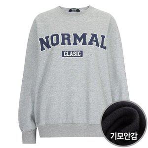 [신세계라이브쇼핑][샵앤] FW 국산 라운드넥 노멀 기모 맨투맨 티셔츠 ODA-WSH-20137-멜란지그레이