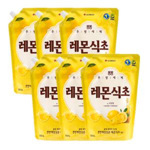 퐁퐁 주방세제 레몬식초 1.2L 6개