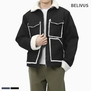 남성 데님 무스탕 4온스 겨울 양털 점퍼 BENT001