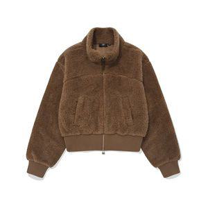 COVERNAT WOMAN 우먼 쉐르파 집업 자켓 Brown CO2404JK74BR