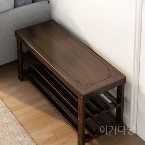 걸상에 신발장 원목 앉을 있다 집안에 신발갈이 걸상 입구 가정용 일체형으로 들어오면