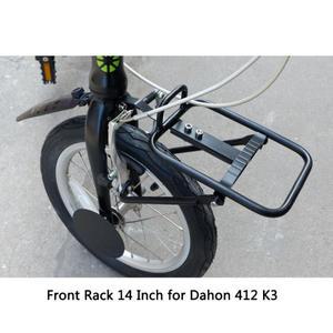 알루미늄 합금 접이식 자전거 프론트 랙, Dahon Bya412 용 K3, 전면 선반, V 브레이크, 14 인치