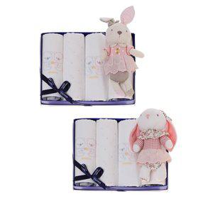 갤러리아 아드손수건+제니,엘리인형세트(AYA-359013)출산,백일,조카 선물포장