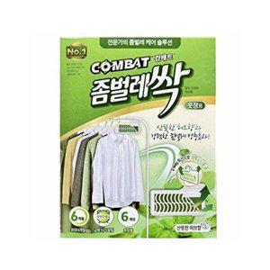 [셀러허브 1][HYIJSTZY_4B]컴배트 옷장해충퇴치제 옷장용 6개입 허브향