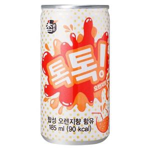 [대일에프앤비] 참맑은 톡톡 오렌지 185ml x 90캔