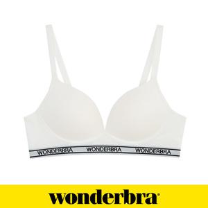 [Wonderbra] 스포츠 아웃밴드 노와이어 브라 화이트 WBWBR4M24A