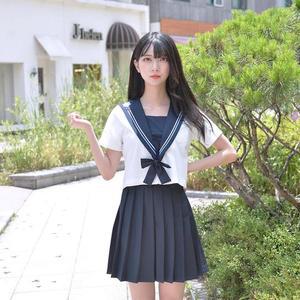 [JHORS0UU_51]교복몰 화이트 일본여고생 세라복 (반팔)
