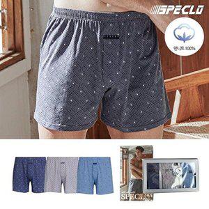 [셀러허브 1][HY6IKI32_51HC]카밀 니트 박서 순면 남자 트렁크 팬티 3매