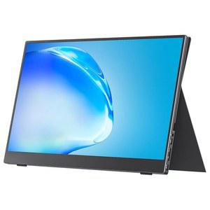 노트북 맥북제품 호환 서피스 PC XBOX 호환용 PS4용 스피커 HDMI USB C 외장 모니터가 있는 15.6인치 1080P 여행용 모니터, 커버 스탠드 VESA 포함