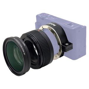 FOTOZ 49MM 0.75배 광각 렌즈, 소니 호환 브이로그캠 ZV 1 II 액세서리, 2인치 HD 및 매크로 변환 렌즈(확장 튜브 포함), 베이오넷 마운트 렌즈 어댑터