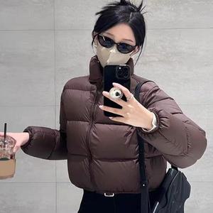 [오노마] ONM 여성 깔끔한 무지 크롭 숏 패딩 겨울 교복 가성비
