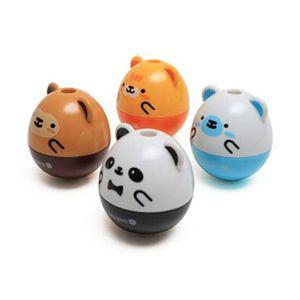 댄싱 뭉스 오뚝이 연필깎이 3개 (랜덤) 캐릭터 휴대용
