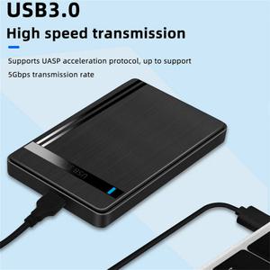 WALRAM 외장 HDD 케이스 하드 드라이브 박스 SATA 5Gbps USB 3.0 SSD 인클로저 노트북 데스크탑용 UASP