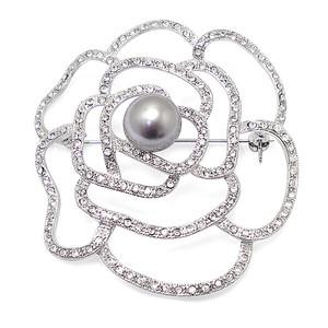 [루피]rose pearl brooch_O10002A130