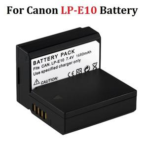 LP-E10 배터리 호환 캐논 EOS 1100D 1200D 1300D 키스 X50 X70 X80 Rebel T3 카메라 LP E10 LPE10 1680mAh