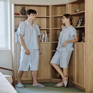 비너스 세일 행사 커플잠옷 면폴리 크리즈 잔꽃나염 파자마 남여 단품 VPA443